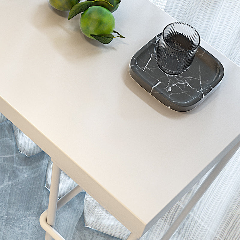 Modern 1/3 Pieces Bar Table Set Rectangle Wood Counter Table with High Stools for Balcony