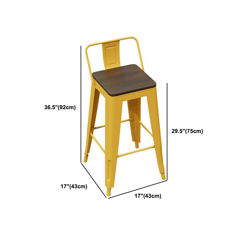 Yellow Iron Table Set 1/3/4 Pieces Industrial Bar Stool and Table Set