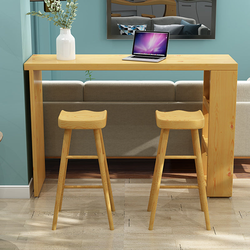 1/3 Pieces Pub Set Full Natural Modern Solid Wooden Bar table Set