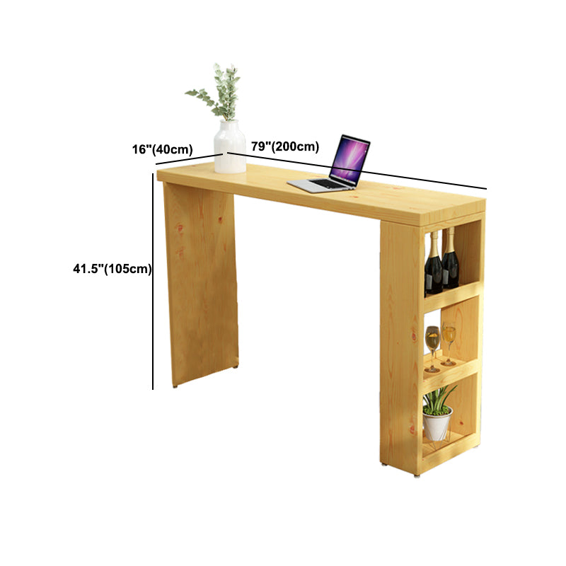1/3 Pieces Pub Set Full Natural Modern Solid Wooden Bar table Set