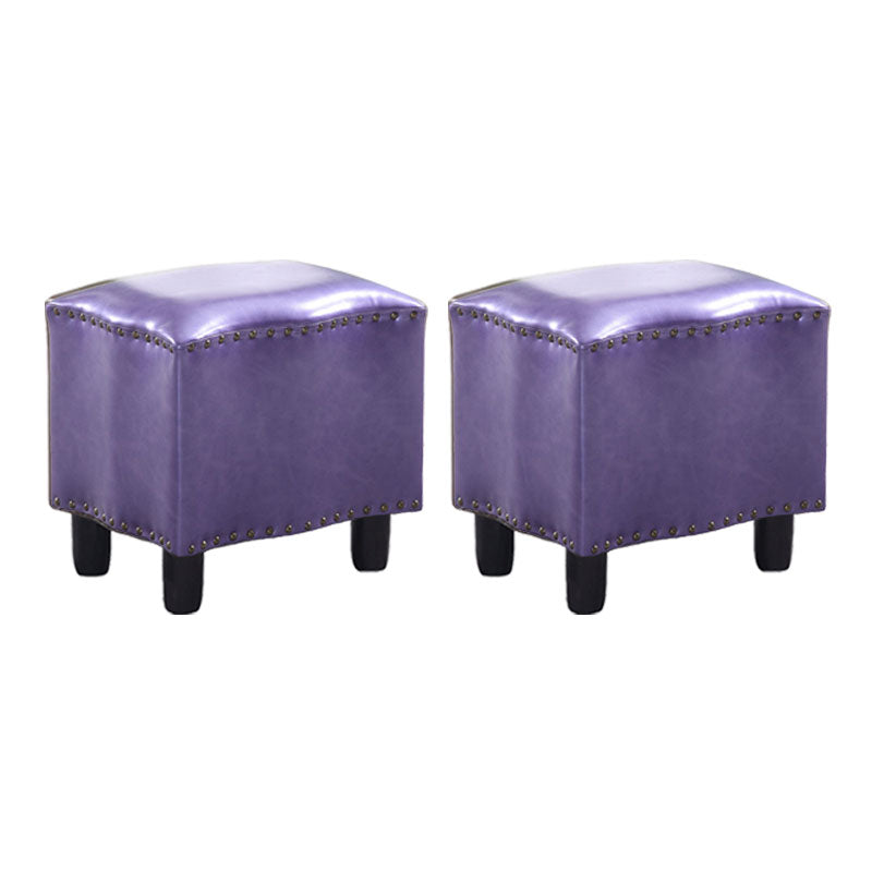 Modern Brown Standard Leather Pure Color Standard for Drawing Room