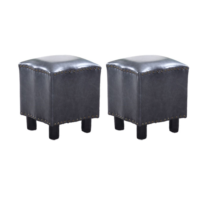 Modern Brown Standard Leather Pure Color Standard for Drawing Room