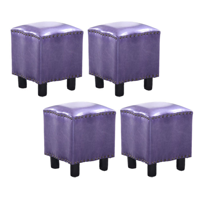 Modern Brown Standard Leather Pure Color Standard for Drawing Room