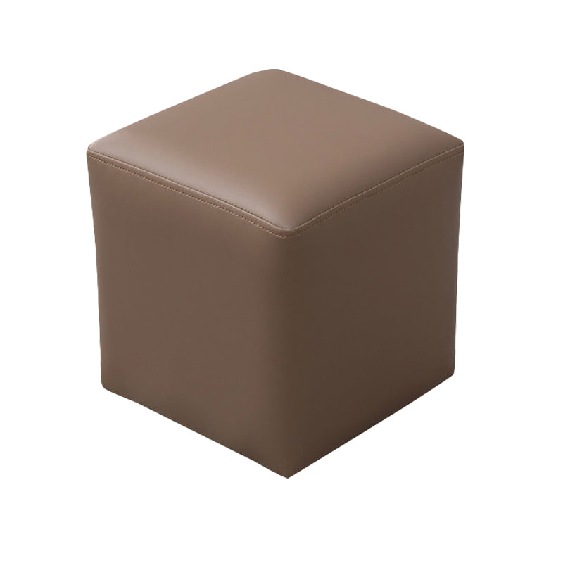 Modern Leather Standard Solid Color Stain Resistant Standard for Drawing Room