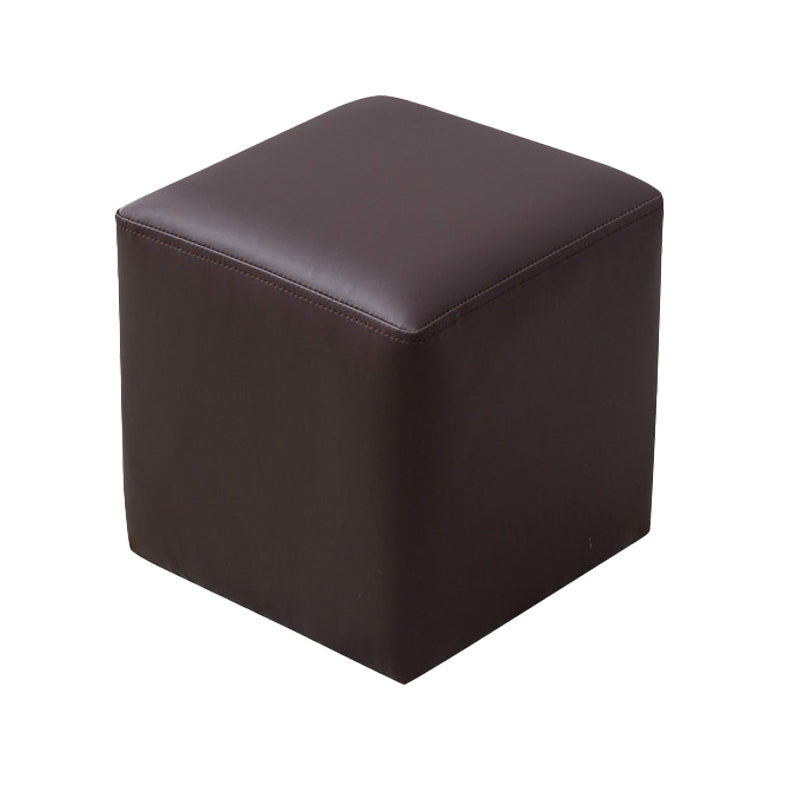 Modern Leather Standard Solid Color Stain Resistant Standard for Drawing Room