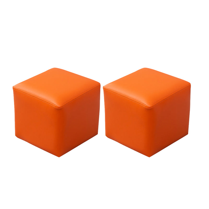 Modern Leather Standard Solid Color Stain Resistant Standard for Drawing Room