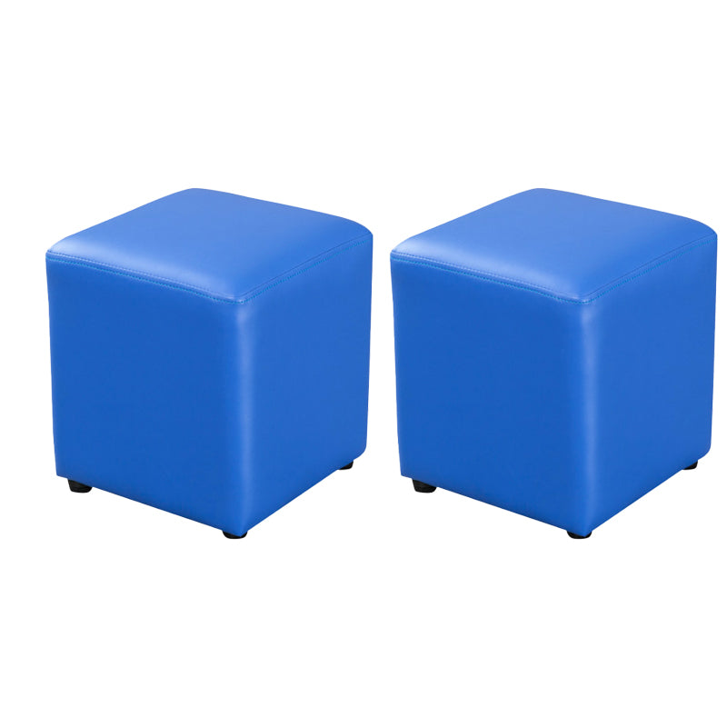 Modern Leather Standard Solid Color Stain Resistant Standard for Drawing Room