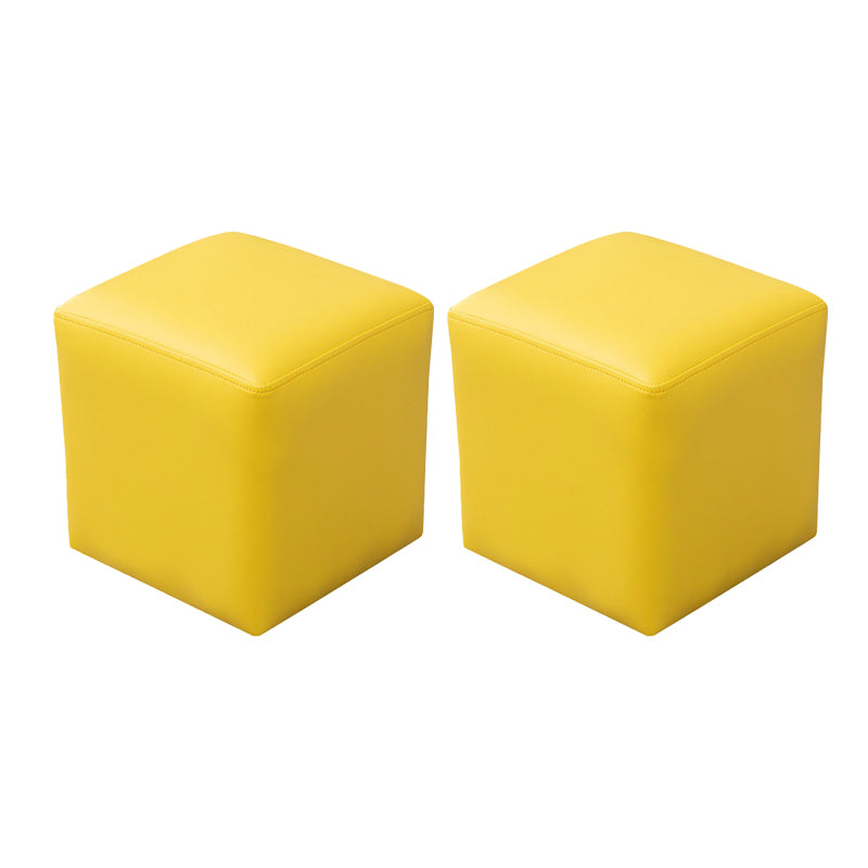 Modern Leather Standard Solid Color Stain Resistant Standard for Drawing Room