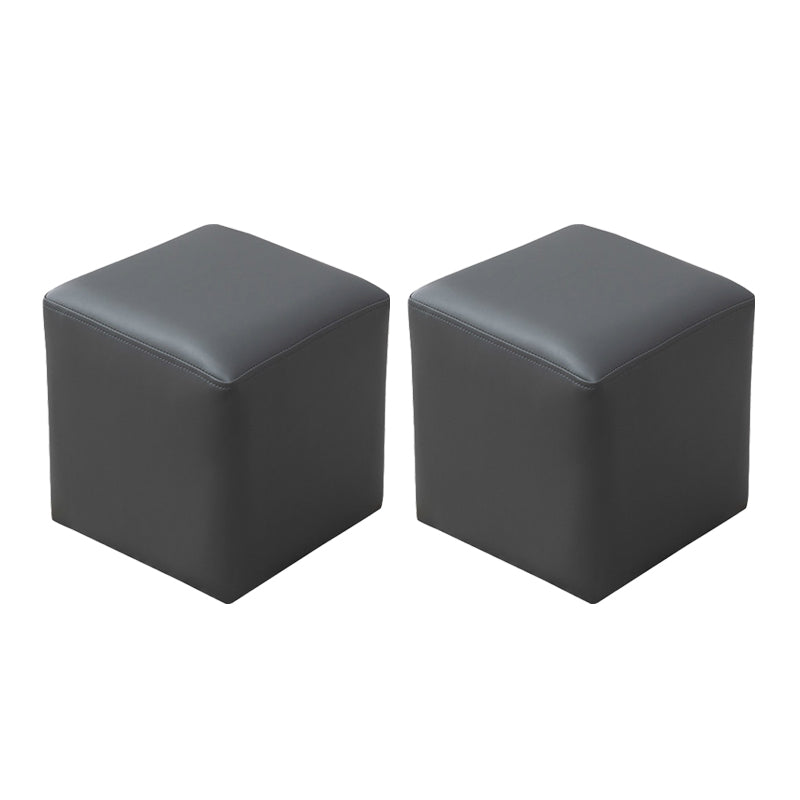 Modern Leather Standard Solid Color Stain Resistant Standard for Drawing Room