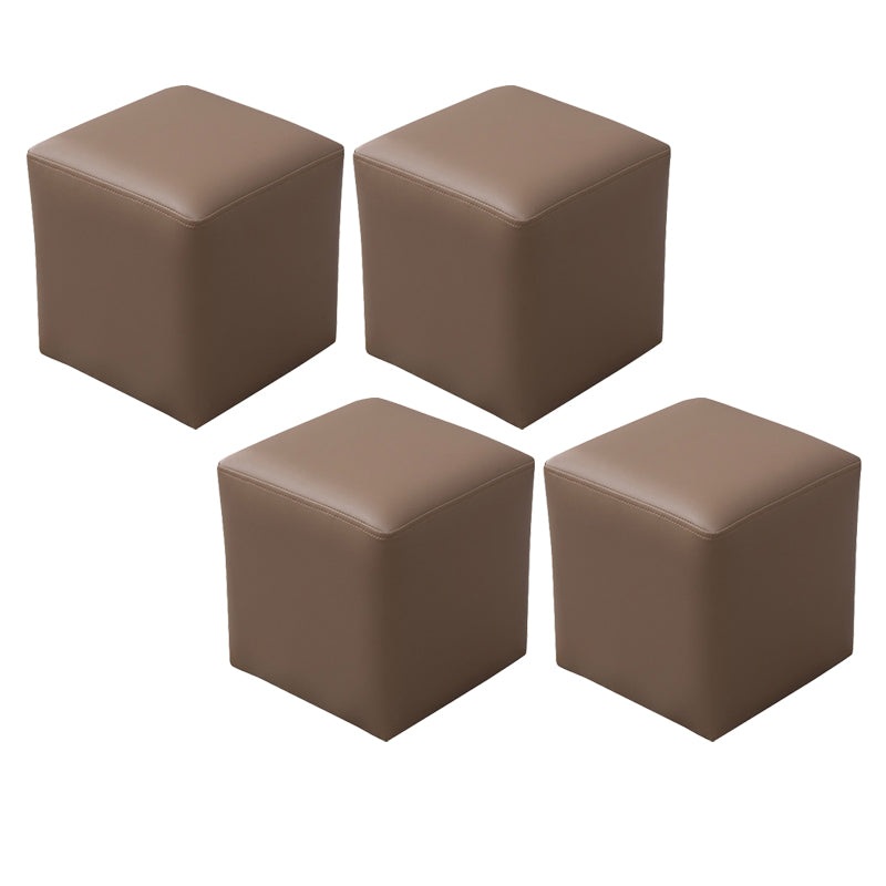 Modern Leather Standard Solid Color Stain Resistant Standard for Drawing Room