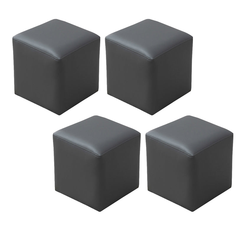 Modern Leather Standard Solid Color Stain Resistant Standard for Drawing Room