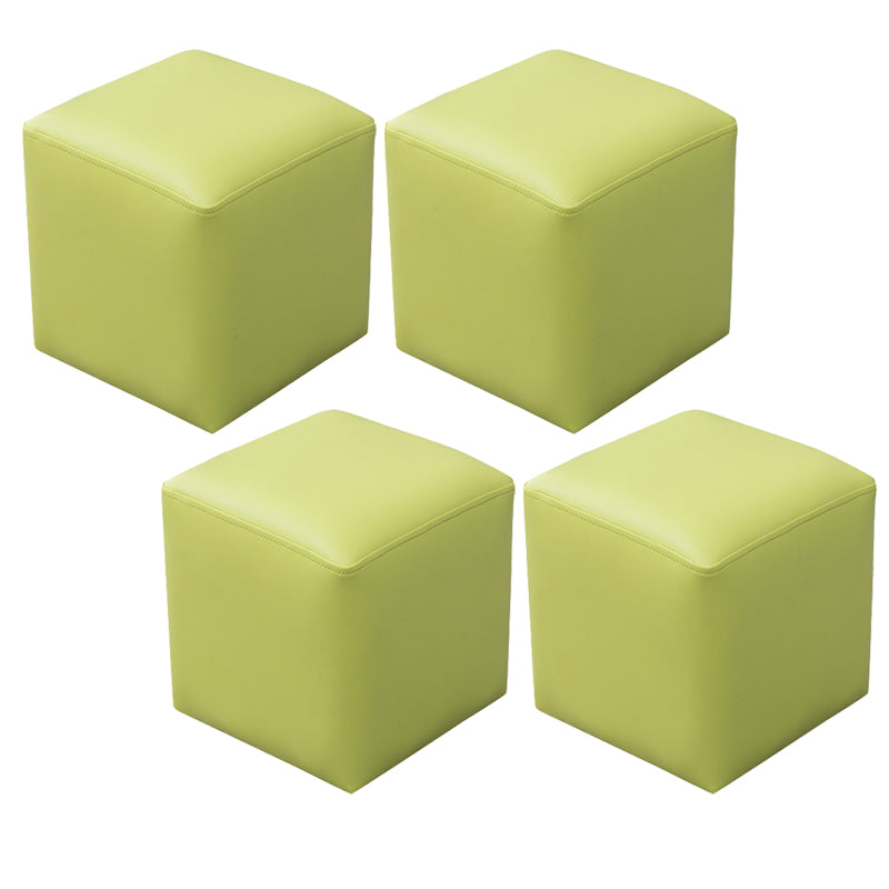 Modern Leather Standard Solid Color Stain Resistant Standard for Drawing Room