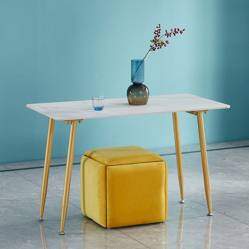 Modern Velvet Target Pouf Plain Square with Storage Stain Resistant Storage Ottoman