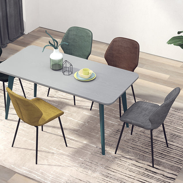 Glam Style Dining Chair PU Leather Dining Room Chair for Indoor