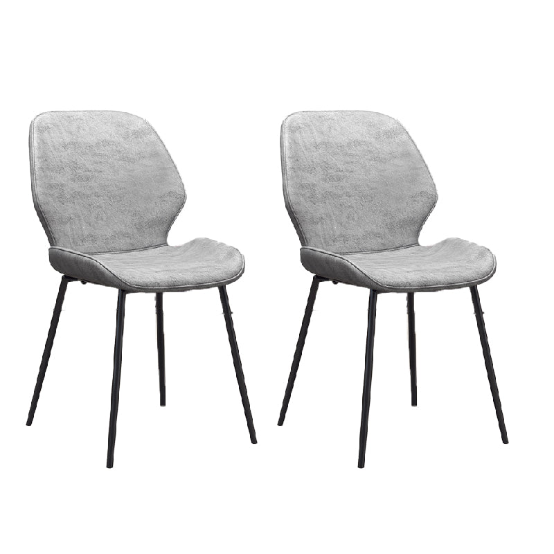 Glam Style Dining Chair PU Leather Dining Room Chair for Indoor