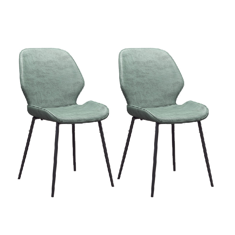 Glam Style Dining Chair PU Leather Dining Room Chair for Indoor