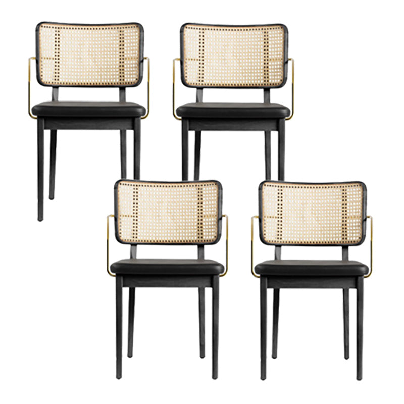 Traditional Style Chair Solid Wood Cane Back Dining Room Chair