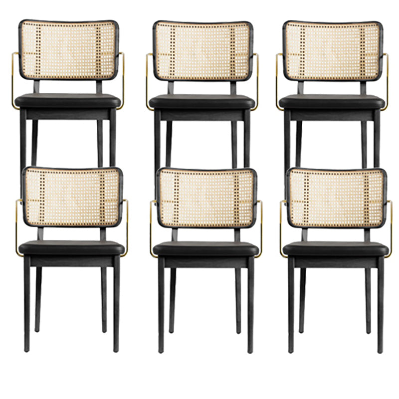 Traditional Style Chair Solid Wood Cane Back Dining Room Chair