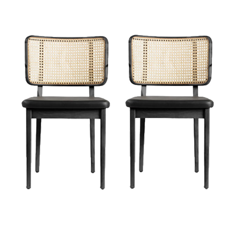 Traditional Style Chair Solid Wood Cane Back Dining Room Chair