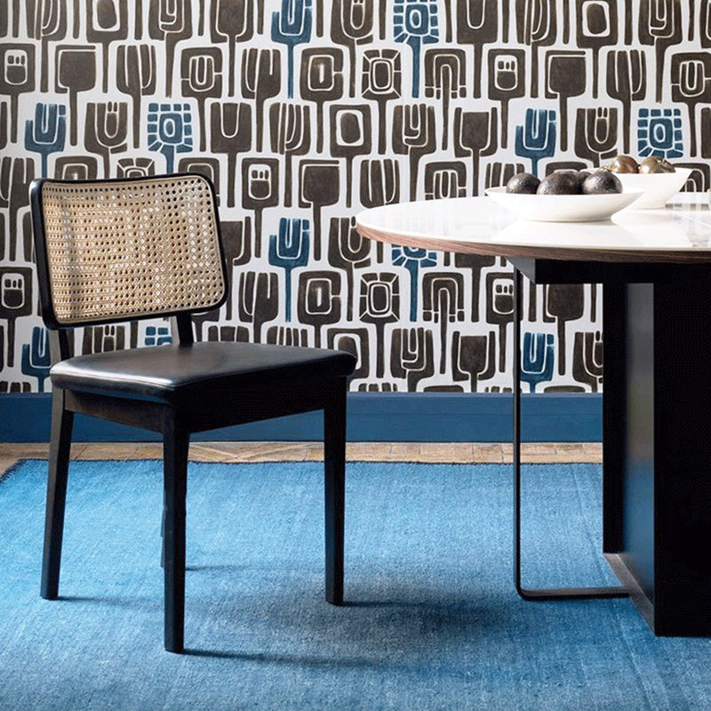 Traditional Style Chair Solid Wood Cane Back Dining Room Chair