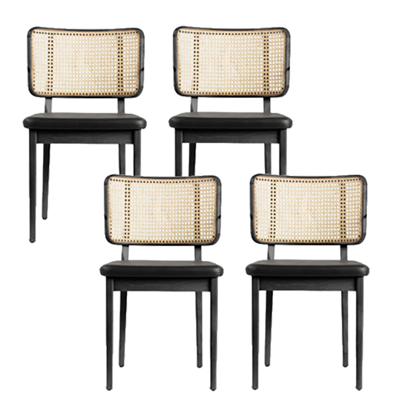 Traditional Style Chair Solid Wood Cane Back Dining Room Chair