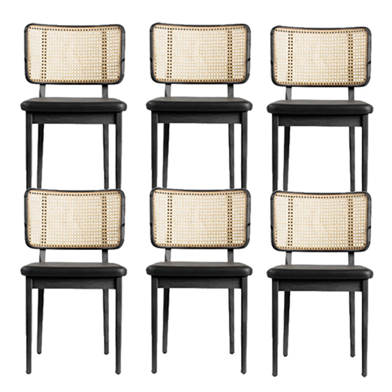 Traditional Style Chair Solid Wood Cane Back Dining Room Chair