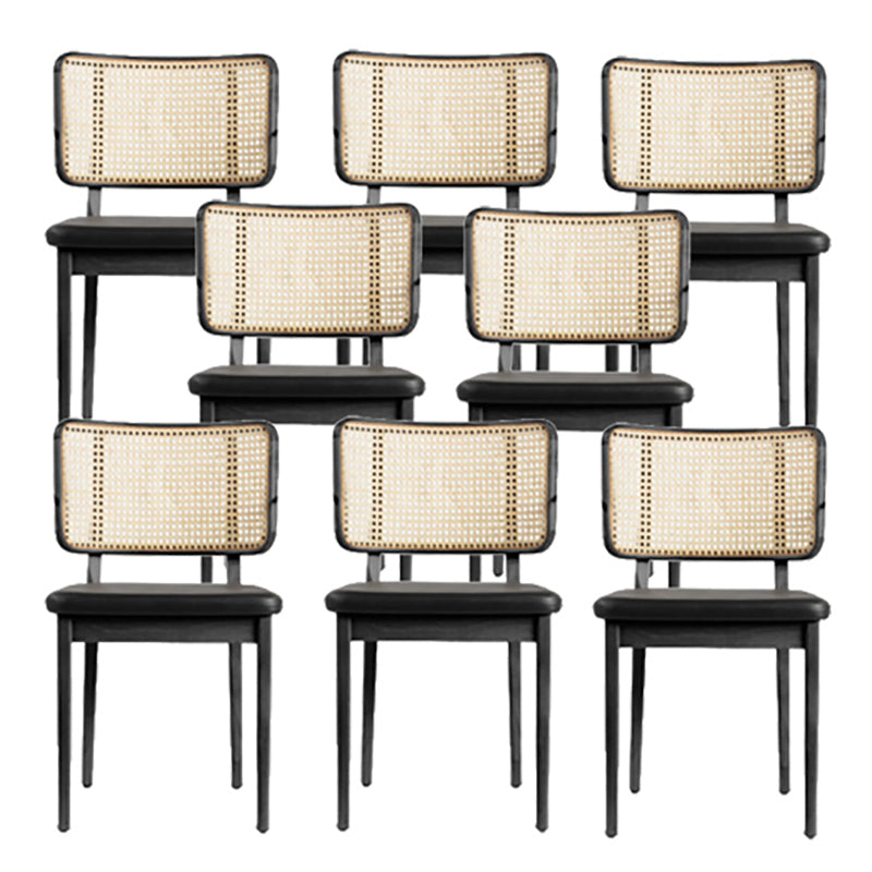 Traditional Style Chair Solid Wood Cane Back Dining Room Chair