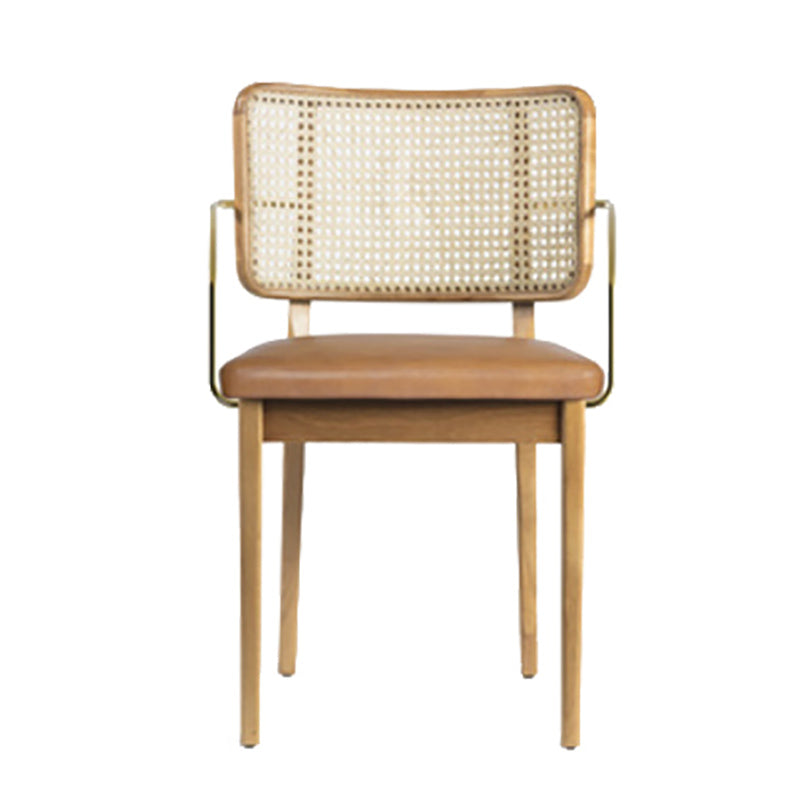 Traditional Style Chair Solid Wood Cane Back Dining Room Chair