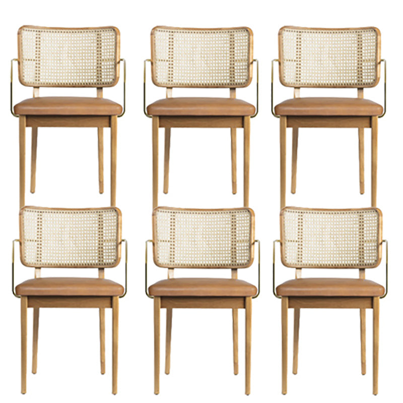 Traditional Style Chair Solid Wood Cane Back Dining Room Chair