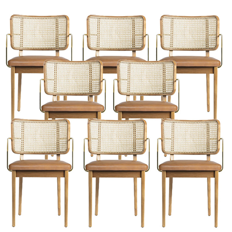 Traditional Style Chair Solid Wood Cane Back Dining Room Chair