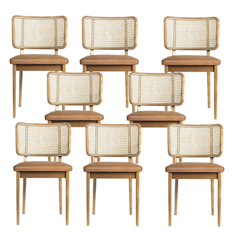 Traditional Style Chair Solid Wood Cane Back Dining Room Chair