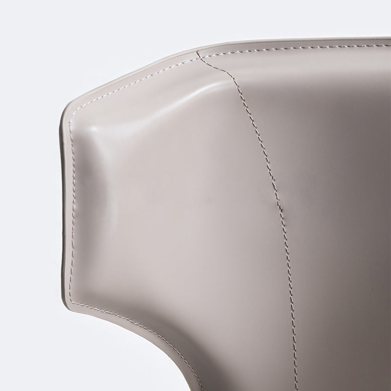 Modern Style Wingback Dining Chairs Faux Leather Home Side Chair