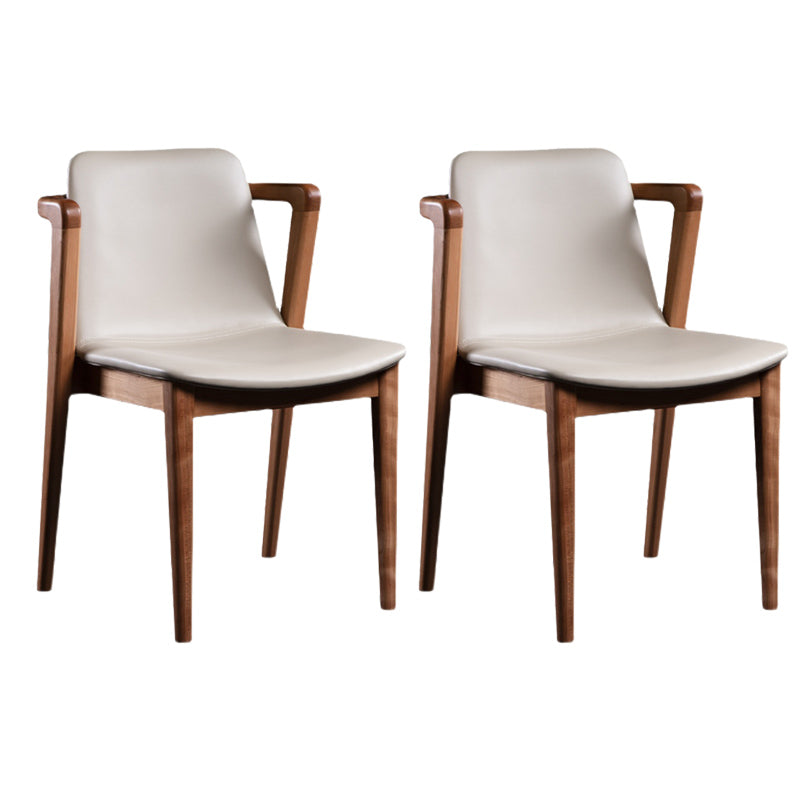 Traditional Solid Wood Dining Room Chair Upholstered Dining Arm Chair