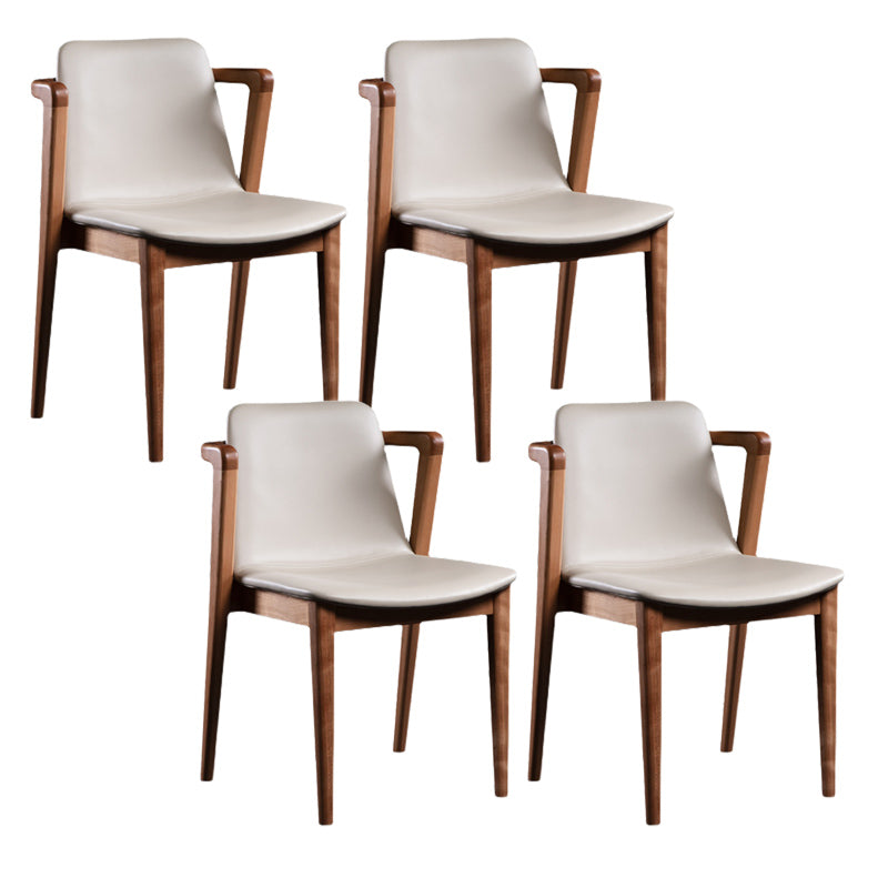 Traditional Solid Wood Dining Room Chair Upholstered Dining Arm Chair