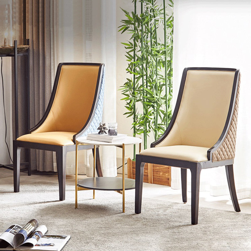 Traditional Armless Dining Chairs Upholstered Dining Accent Chair