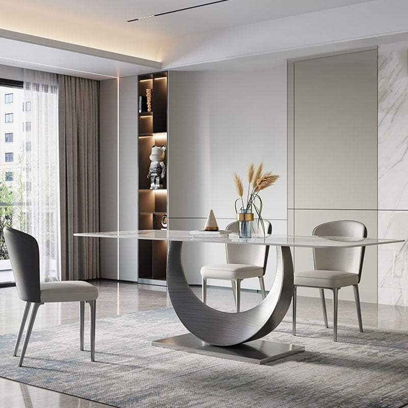 Contemporary Dining Side Chair Faux Leather Dining Side Chair for Indoor