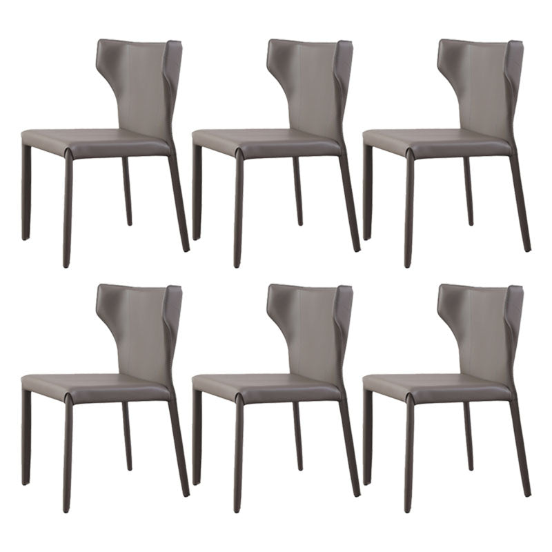 Modern Wingback Dining Chair for Kitchen Matte Finish Home Side Chair