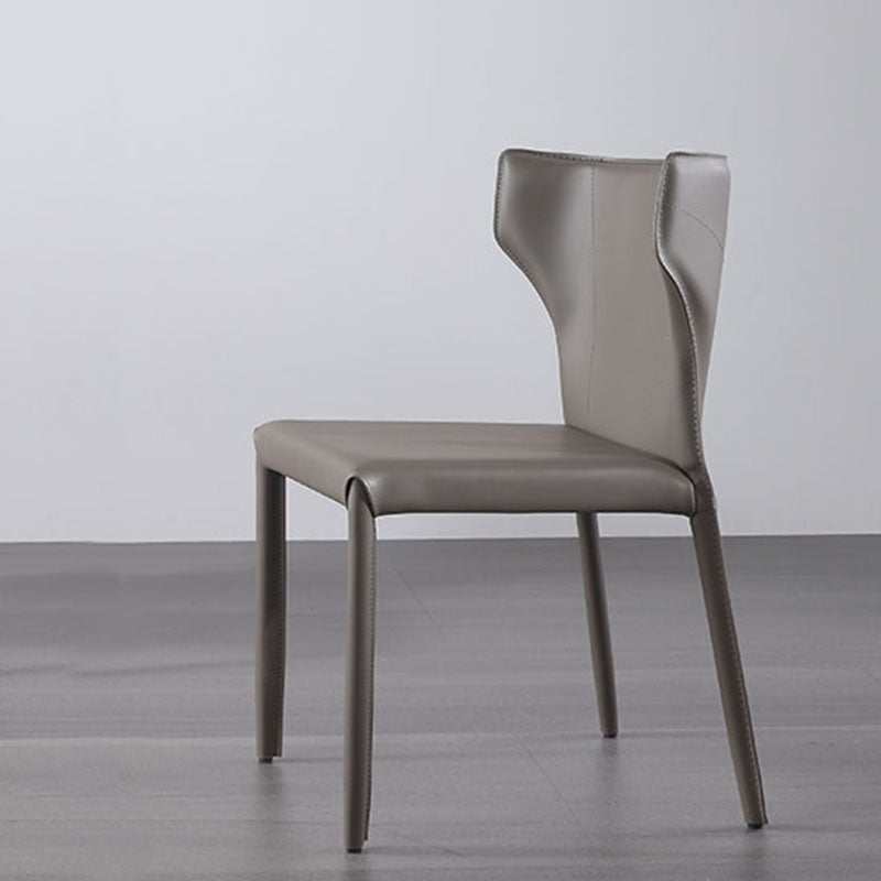 Modern Wingback Dining Chair for Kitchen Matte Finish Home Side Chair