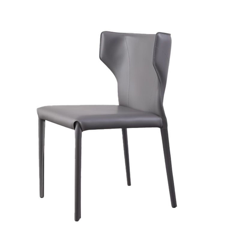 Modern Wingback Dining Chair for Kitchen Matte Finish Home Side Chair