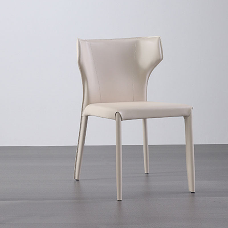 Modern Wingback Dining Chair for Kitchen Matte Finish Home Side Chair