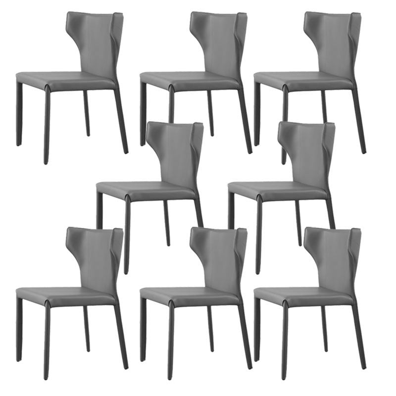 Modern Wingback Dining Chair for Kitchen Matte Finish Home Side Chair