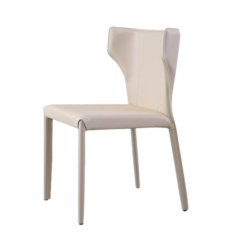 Modern Wingback Dining Chair for Kitchen Matte Finish Home Side Chair