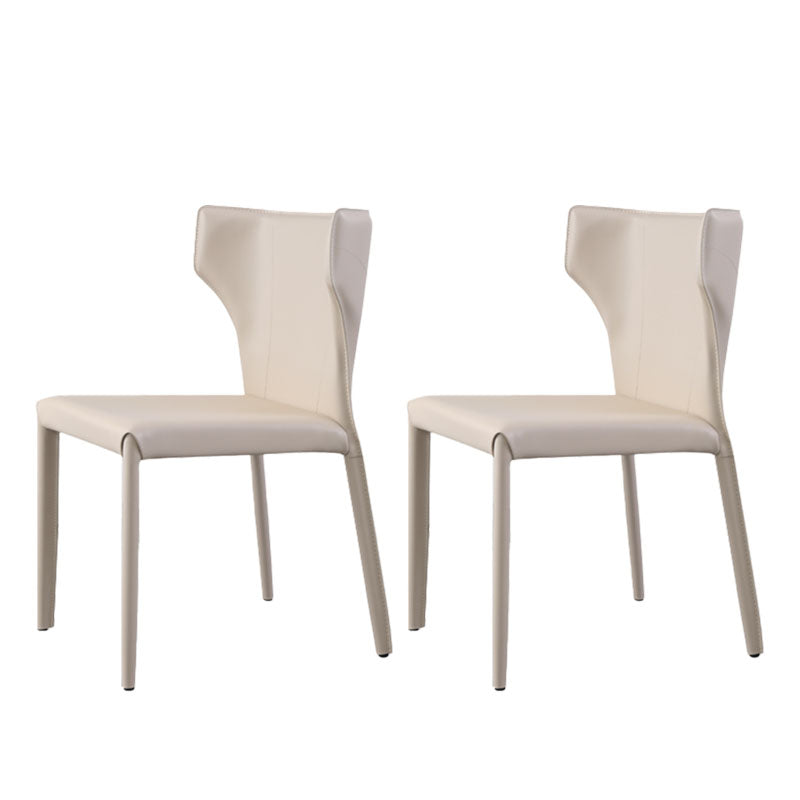 Modern Wingback Dining Chair for Kitchen Matte Finish Home Side Chair