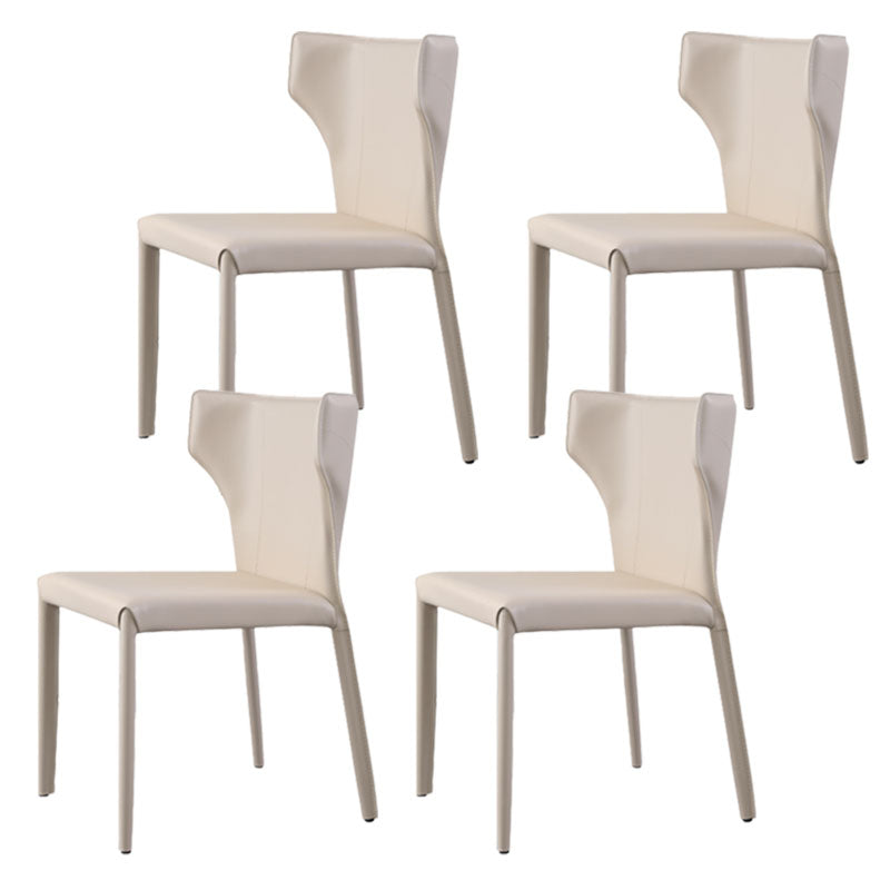 Modern Wingback Dining Chair for Kitchen Matte Finish Home Side Chair