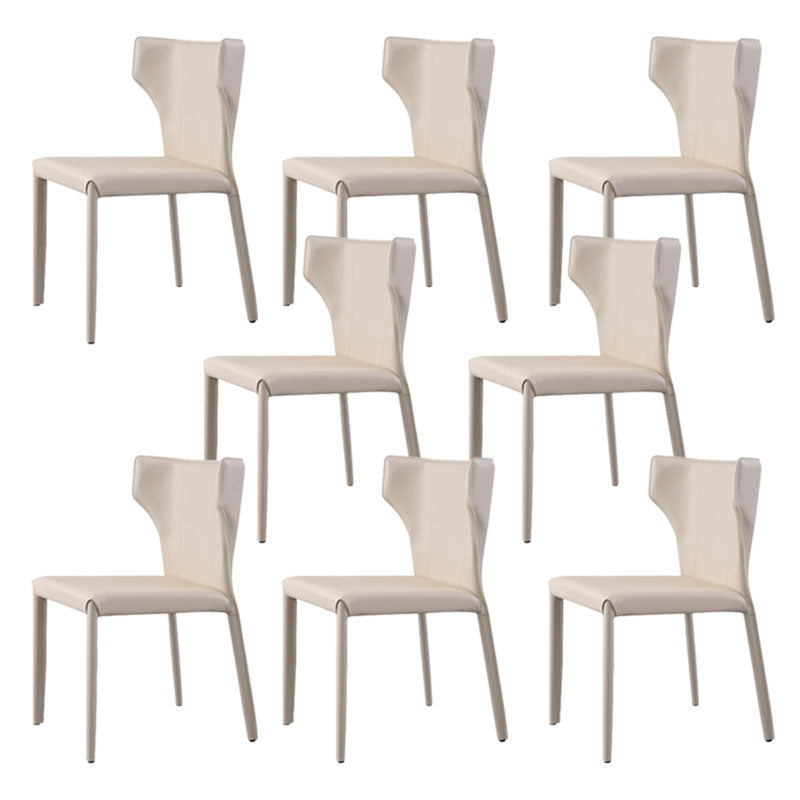 Modern Wingback Dining Chair for Kitchen Matte Finish Home Side Chair