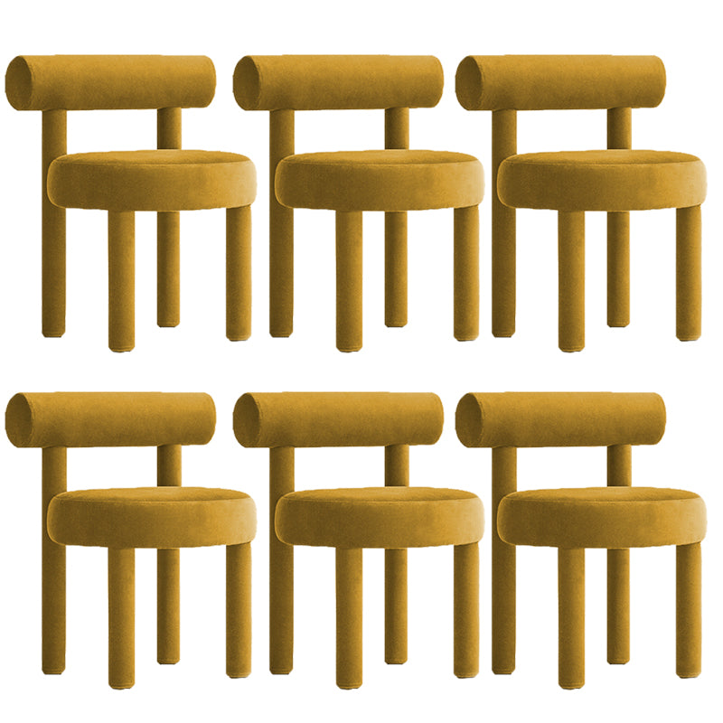 Upholstered Velvet Dining Side Chair Contemporary Indoor Dining Chair