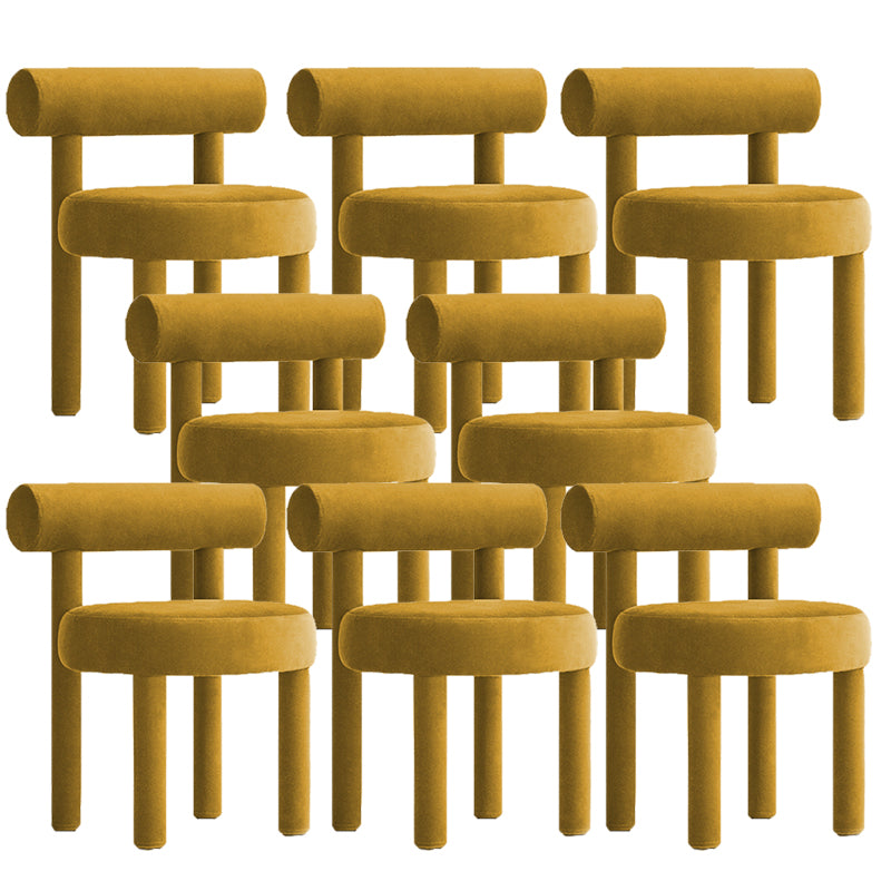 Upholstered Velvet Dining Side Chair Contemporary Indoor Dining Chair