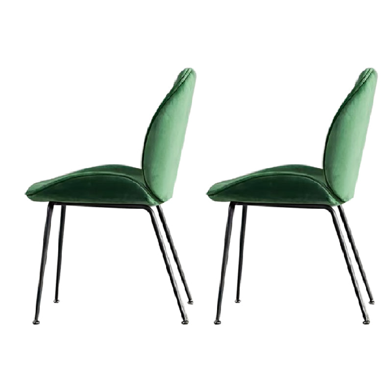 Glam Style Dining Chair Upholstered Dining Room Chair for Indoor