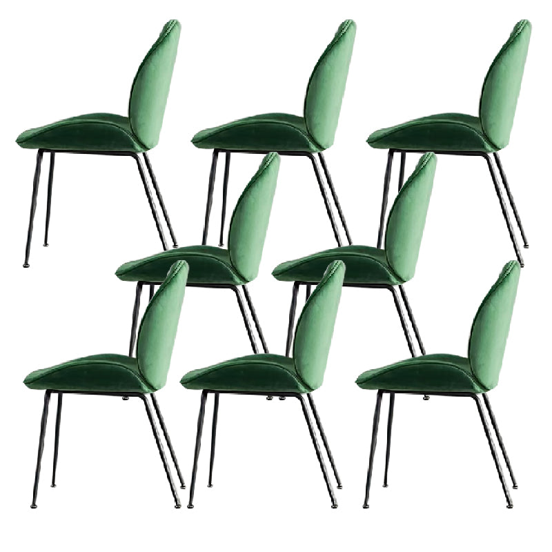 Glam Style Dining Chair Upholstered Dining Room Chair for Indoor