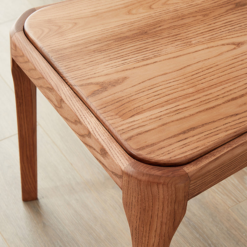 Contemporary Wood Dining Room Chairs Armless Open Back Dining Side Chair